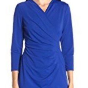 NWT Adrianna Papell  Wrap Dress/Blue/XS